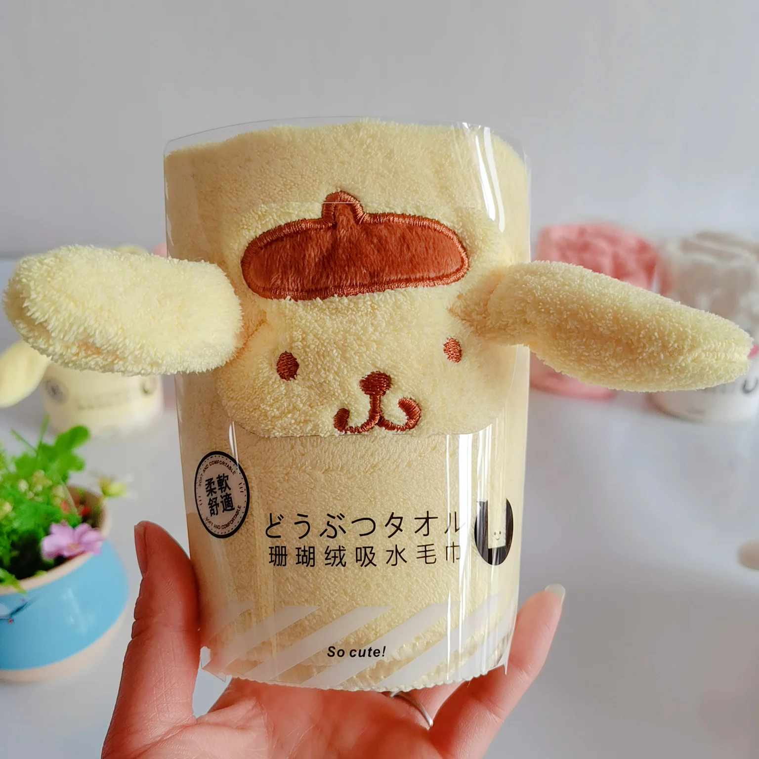 Фото Оптовая продажа Sanrio Crayon Shin-chan Lotso Коралловые флисовые полотенца Мягкие впитывающие быстросохнущие безворсовые полотенца для домашнего использования с героями мультфильмов №4