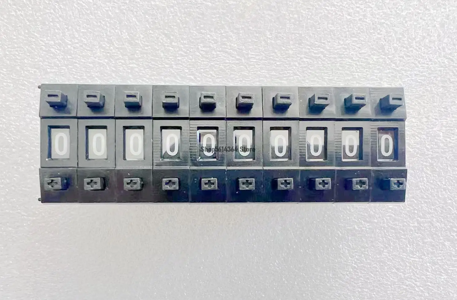 KM1 22x8 мм, черные/черные 0-9 цифр, десятичные/BCD переключатели колесных колёс, 10 шт.