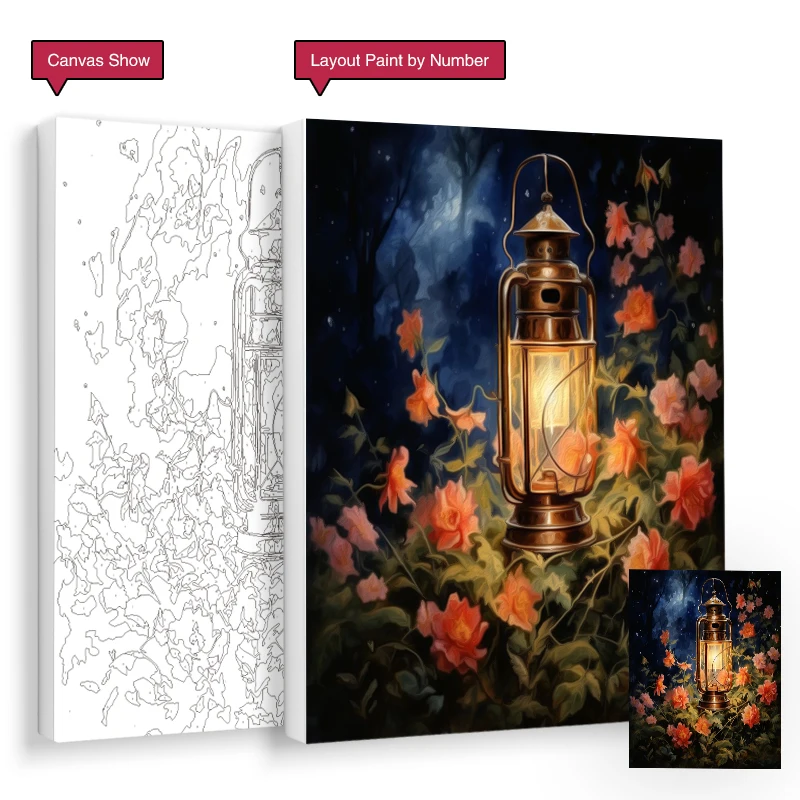 Акриловая краска RUOPOTY для рисования по номерам