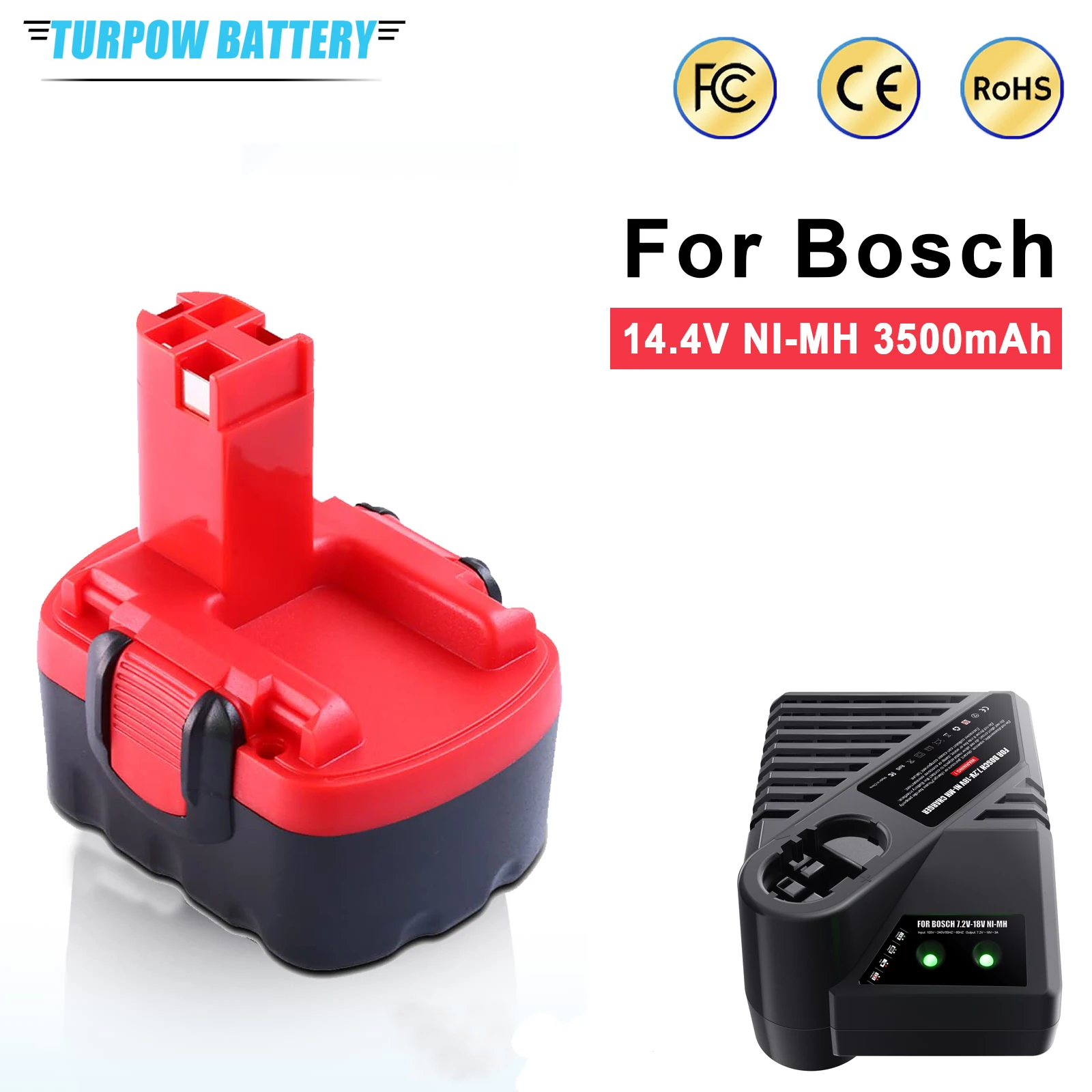 

3500mAh Ni-MH 14.4V Battery For Bosch BAT038 BAT040 BAT041 BAT140 BAT159 2607335275 2607335276 2607335533 Drills batterie