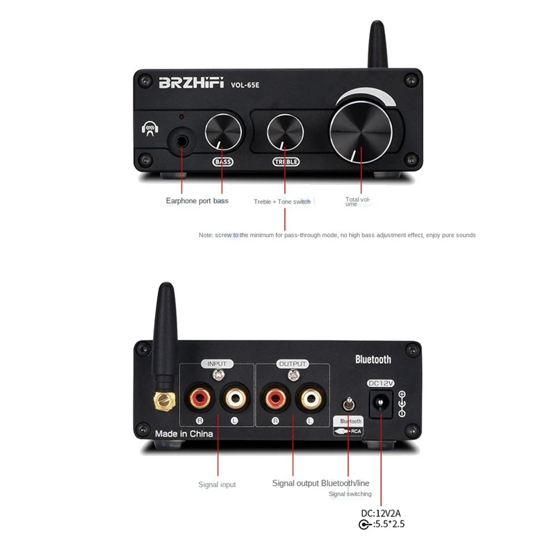 Трубчатый предусилитель JABS BRZHIFI 6J5 Bluetooth 5 0 Hifi стерео аудио усилитель для