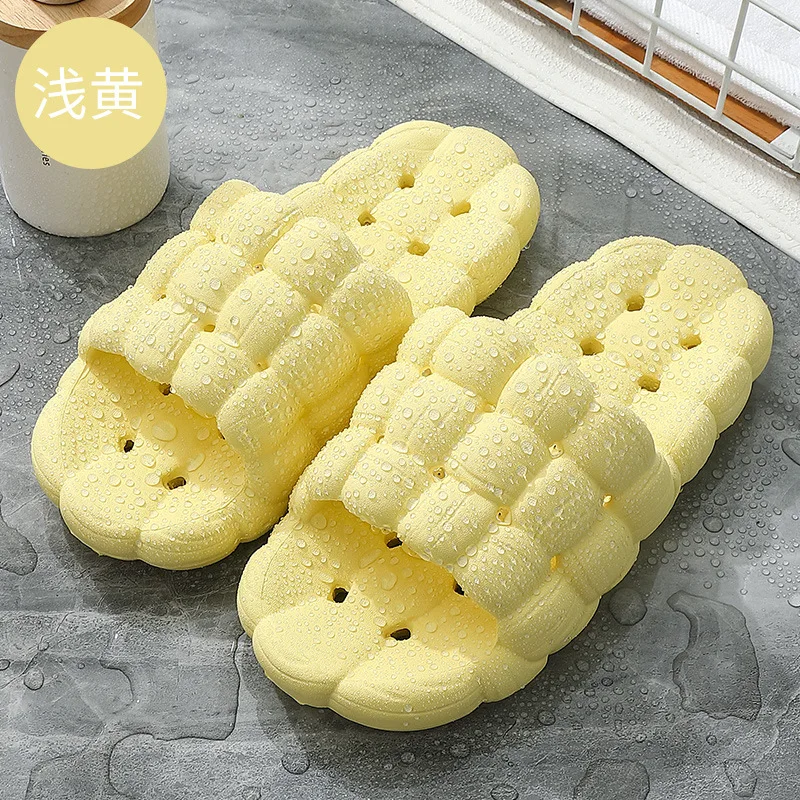 Leaky Slippers Home Bathroom Female Couple Non Slip Slippers Men Shoes for Women Personalized Deodorization