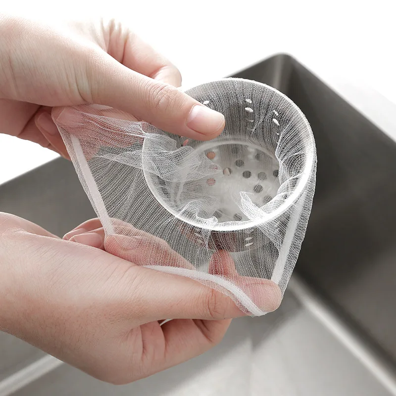 

Kitchen Supplies Food Waste Strainer Kitchen Sink Portable Slip Mesh Garbage Bag