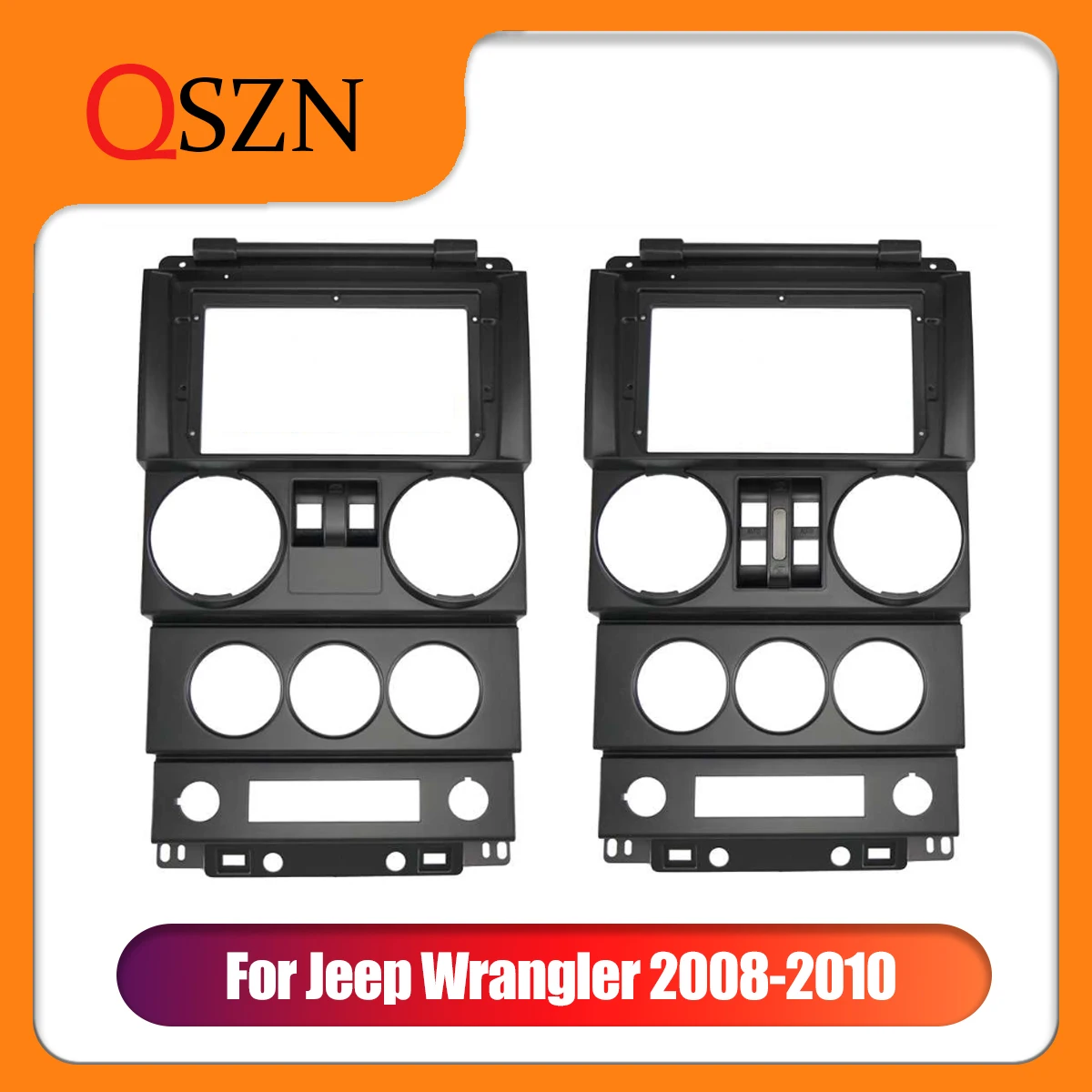 

9-дюймовая Автомобильная панель для Jeep Wrangler 2008-2010 LHD, двойная Din панель для установки приборной панели, отделка, комплекты рамок для автомобильного радио и DVD