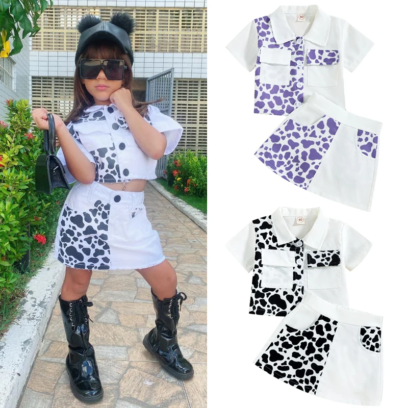 Фото Женский летний комплект одежды FOCUSNORM из 2 предметов однобортная рубашка с принтом