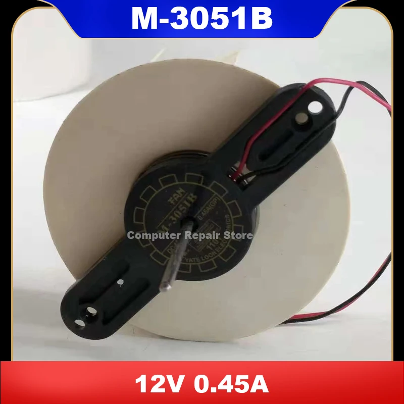 

M-3051B Новый автомобильный вентилятор для холодильника, охлаждающий вентилятор 9225, 12 В постоянного тока, 12 В, 0,45 А, двухпроводной круглый вентилятор постоянного тока, запасные части