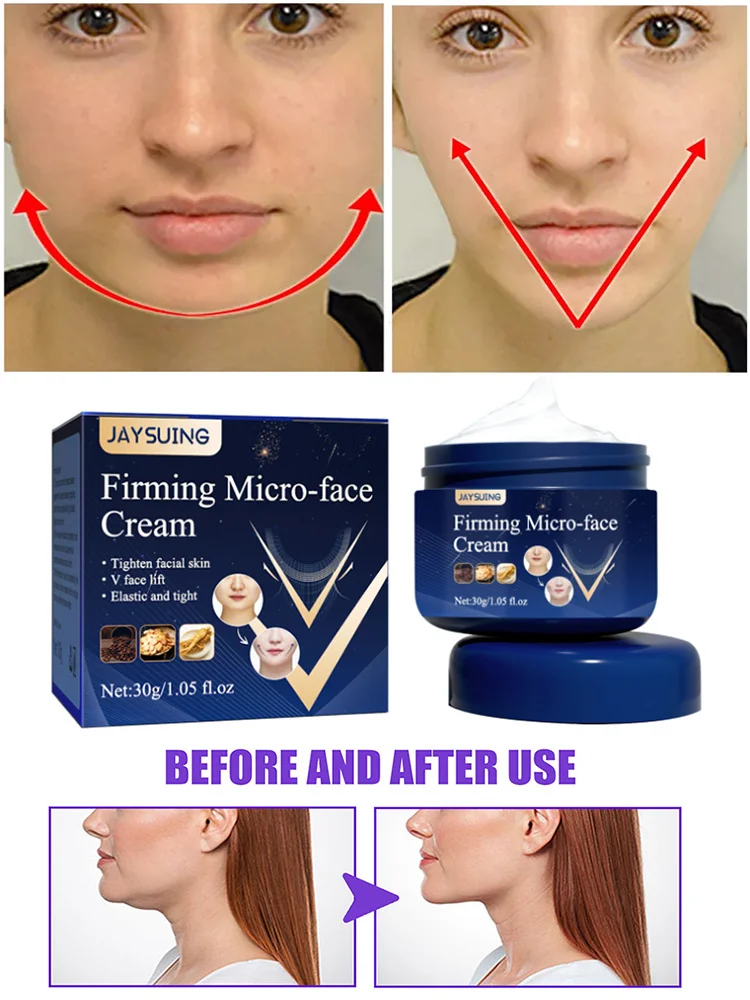 

Effective Firming Face-lift Slimming Cream Face V Shape Lift Remove Masseter Muscle Double Chin Fat Burning Anti-aging Product