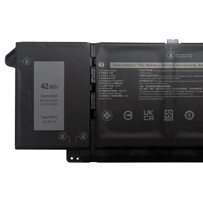 Новый аккумулятор для ноутбука 11 4 В 42 Втч 9JM71 Dell Latitude 14 7320 7420 7520 13 5320 HDGJ8 MHR4G 7FMXV TN2GY