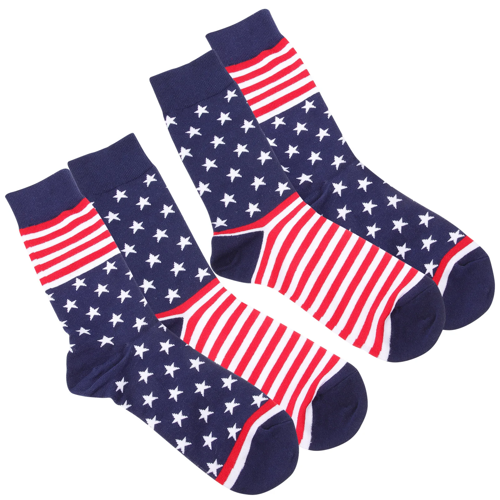 

Носки женские хлопковые с американскими флажками, спортивные длинные забавные для мужчин и женщин, 2 пары