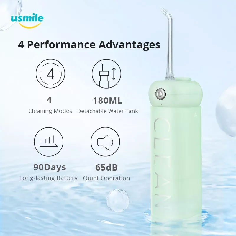 

Usmile портативный ультразвуковой ирригатор для полости рта IPX7 CY1