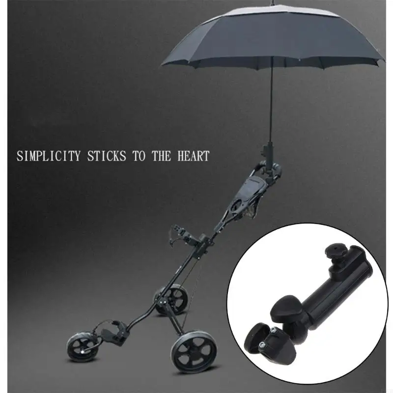 P0UB Universal Golf Push Cart Dester Holder Base Регулируемая угловая зонтная зажима для коляски