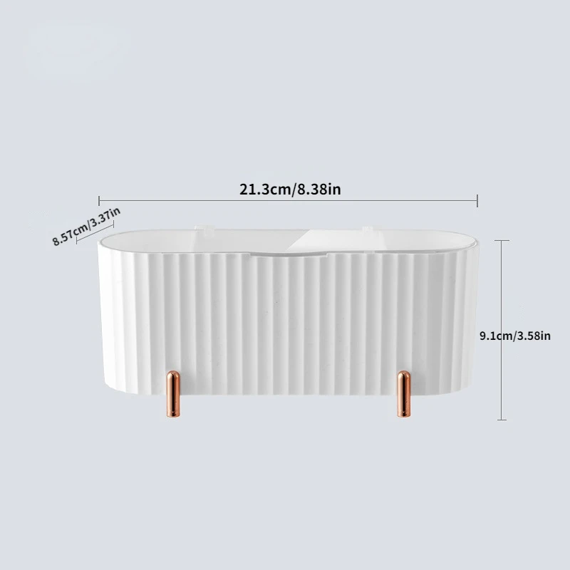 Косметический Органайзер для ватных палочек пылезащитный с крышкой