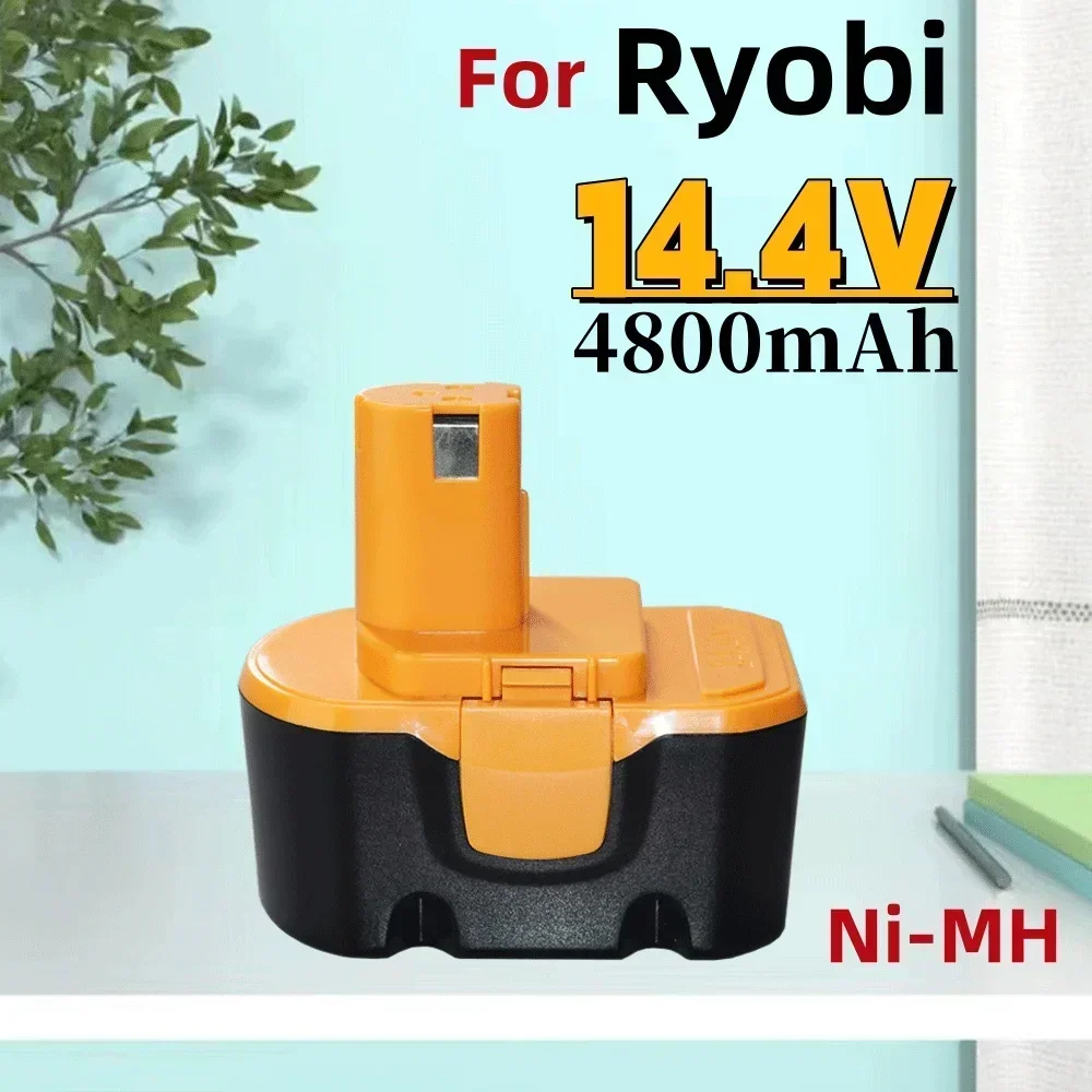 100% новый Ni-Mh аккумулятор 14 4 В 4800 мАч для Ryobi сменный аккумуляторной дрели R10521 RY6201