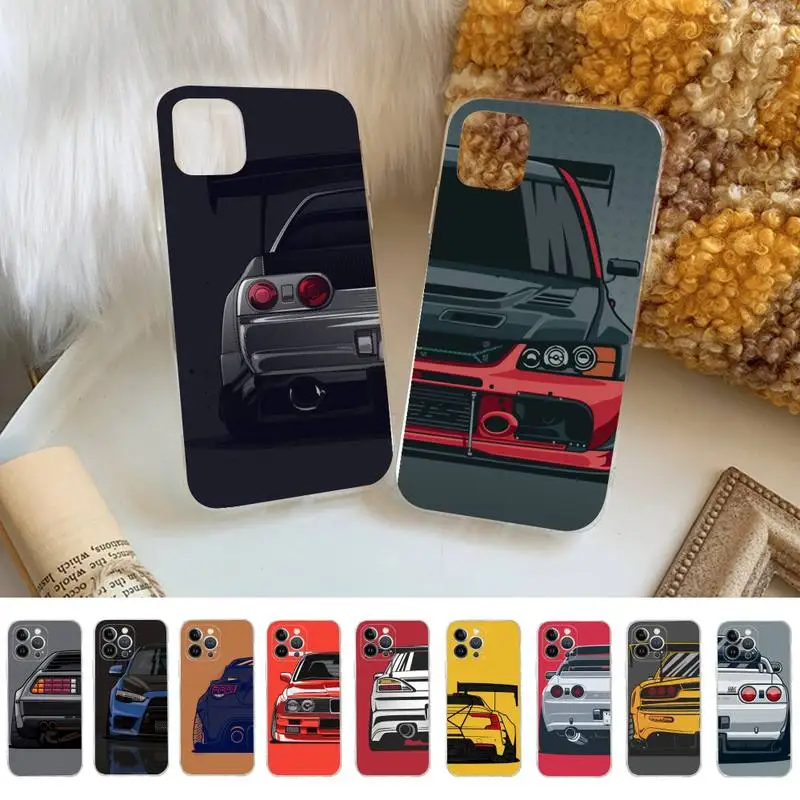 

cars Phone Case Silicone Soft for iphone 14 13 12 11 Pro Mini XS MAX 8 7 6 Plus X XS XR Cover