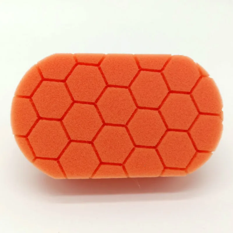 1 Pcs Car beauty special hand waxing hexagonal turtle pattern sponge pad cotton wheel detail polishing sponge Removes Scratches