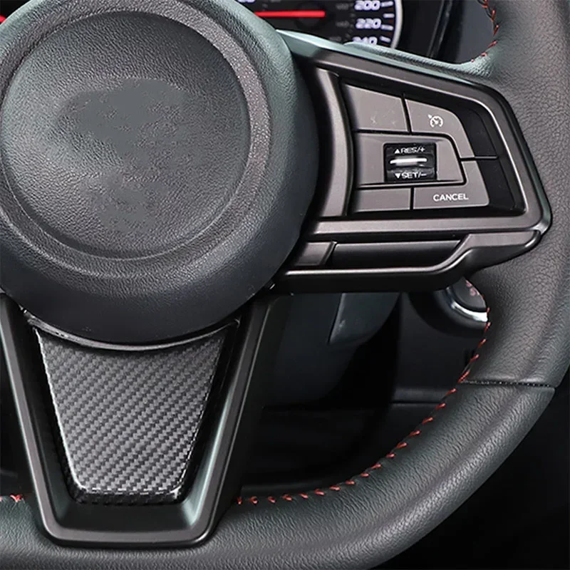 Для 2021-2023 Subaru WRX ABS матовый черный Стайлинг автомобиля руль кнопка рамка наклейка