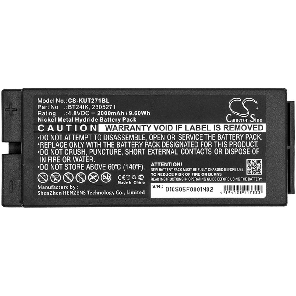 

Cameron Sino 2000mA Battery for Iribarri iK3,iK4 BT27iK