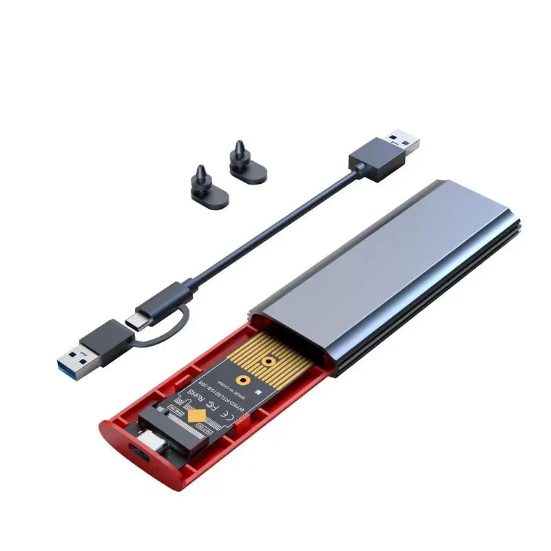 

NVME Enclosure NVME SSD Enclosure Adapter NVME To USB C 3.2 Gen 2 Adapter 10 Gbps Converter Reader Support M2 2230 2242 2260 228