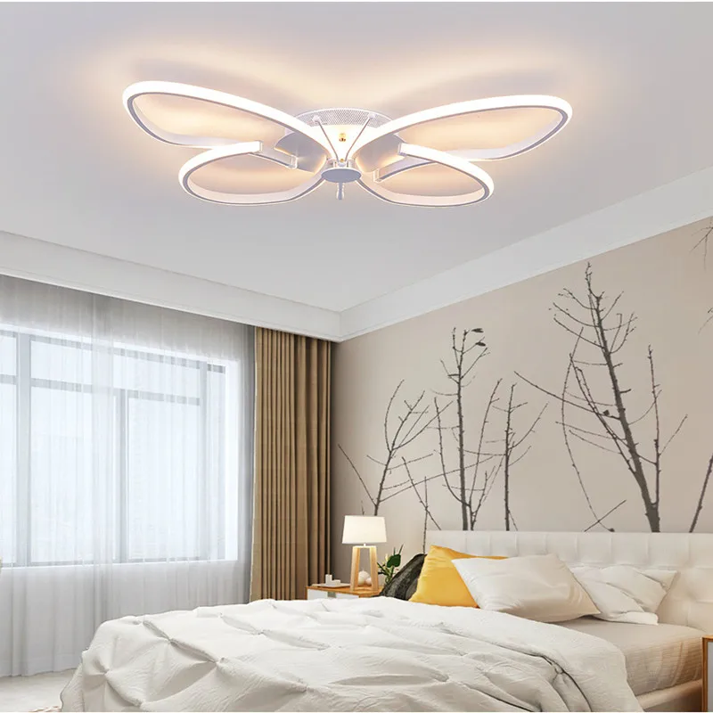 Современные алюминиевые потолочные светильники в форме бабочки с покрытием