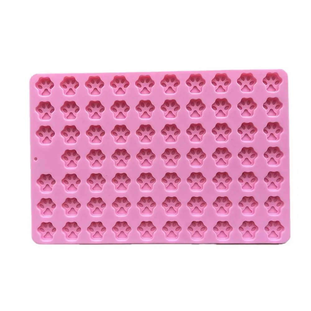 

Easy to Clean Silicone Molds Non-stick Cat Paw Print Silicone Mold 69 Cavities for Diy Fondant Cake Chocolate Cookie Treat