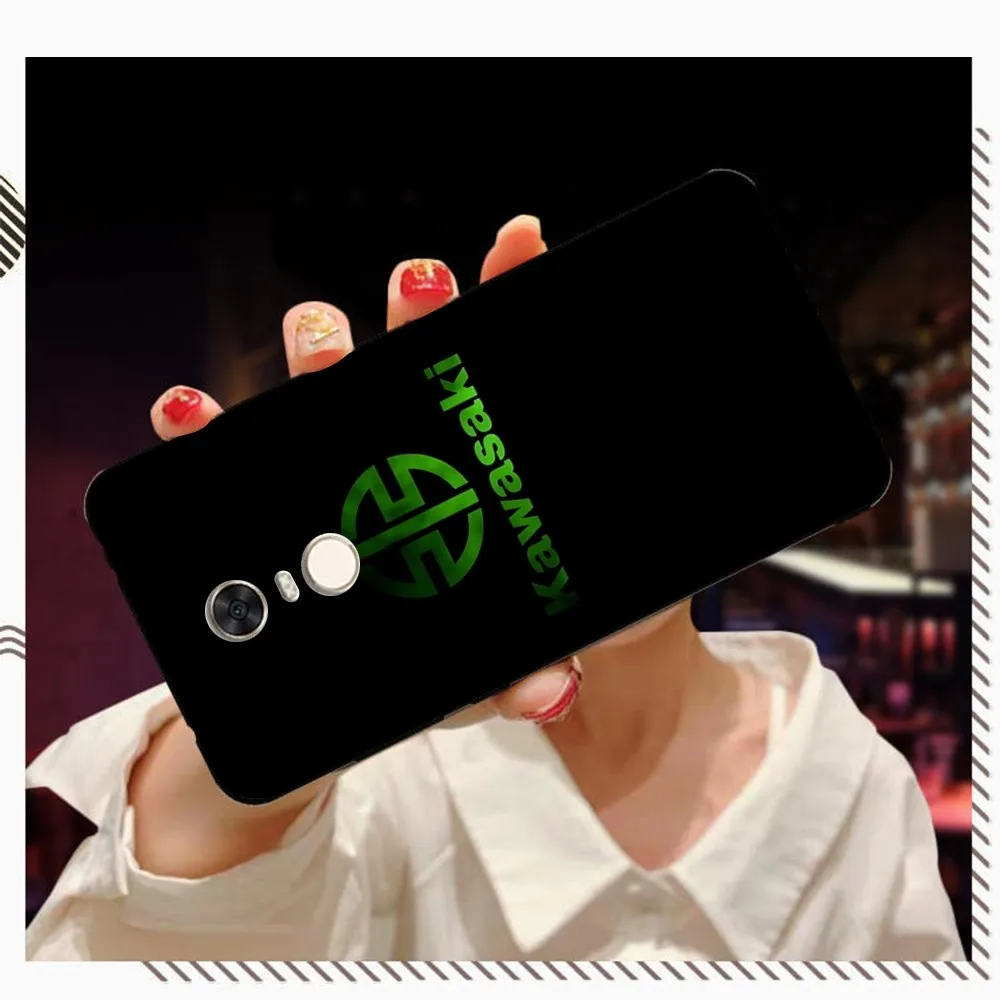 Чехол для телефона с логотипом KawasakiES мотоцикла Redmi 5 6 7 8 9 10 plus pro A GO K20 K30 K40 F3 Fundas