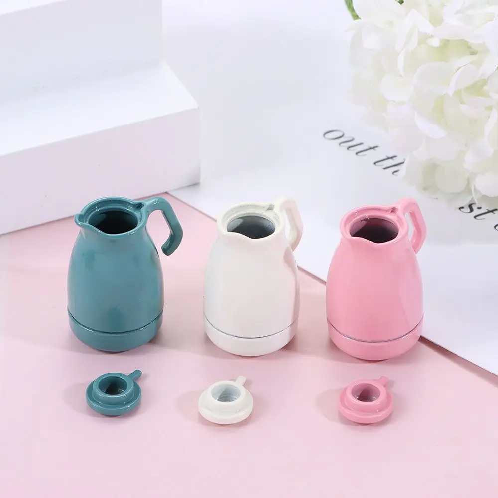 

Mini for BJD Doll Kitchen Accessories 1:12 Dollhouse Miniature Kettles Kettle Model Electrical Model Toy Simulation Pot