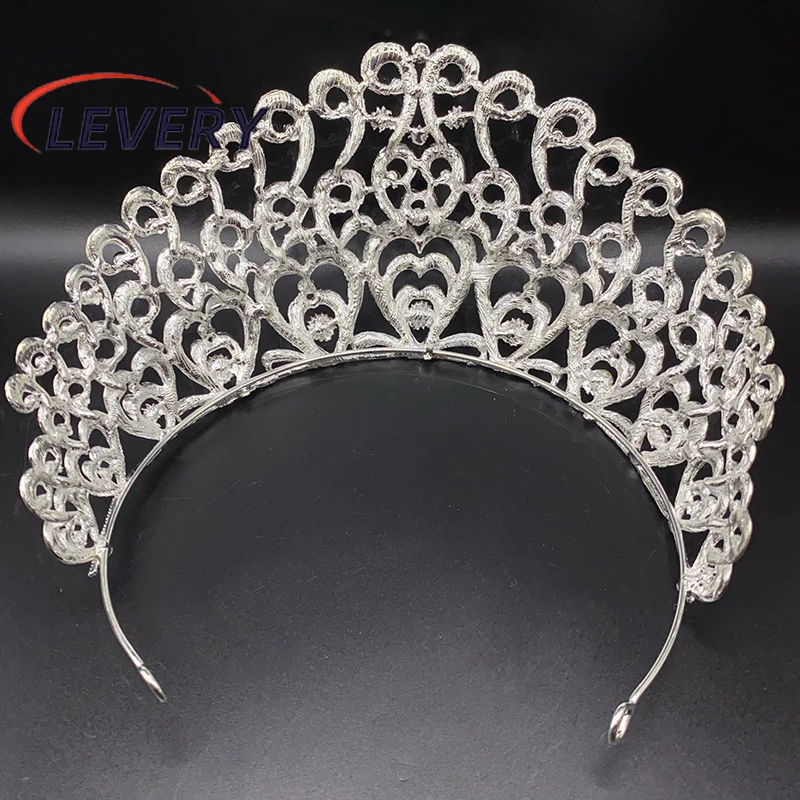 Женская Тиара для волос leach Beauty Queen прозрачная белая яркая тиара гребень