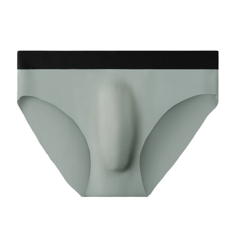 2023 New Men's Ice Silk Triangle Underwear Summer Thin Breathable Sexy Underwear Men's Quick Drying Shorts Men's Shorts L-3XL