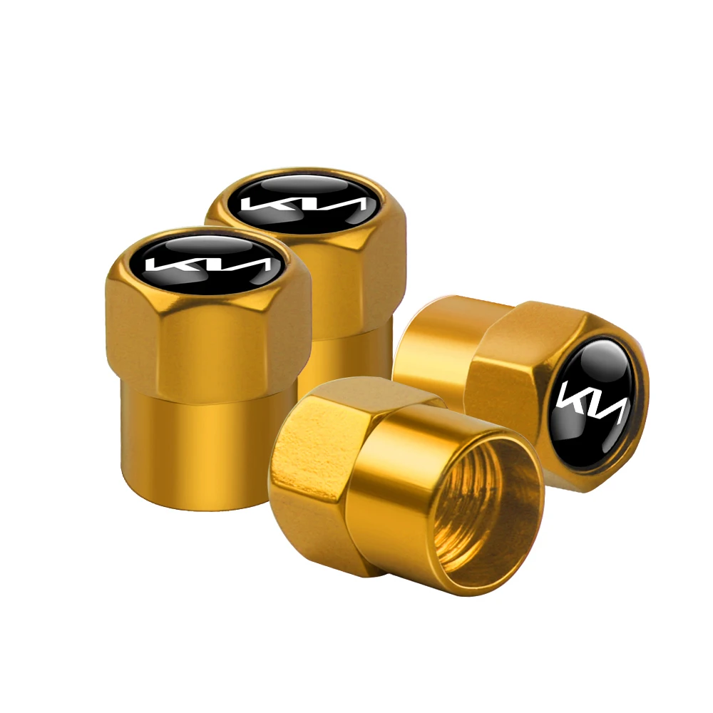 

4 шт. металлические колпачки для клапанов шин автомобиля, пылезащитный чехол для обода для Kia Rio Picanto Sportage Niro Morning Ceed ProCeed Optima Seltos