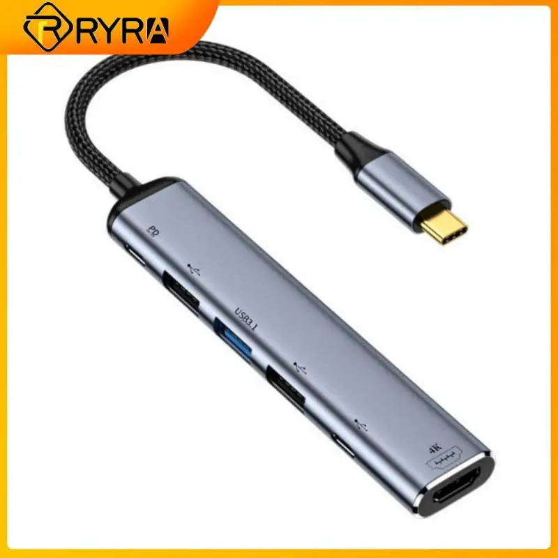 RYRA 100W USB C HUB Dock Station 4K 60Hz To -compatible VGA PD Adapter USB 3.1 Extension Converter For Macbook IPad Note