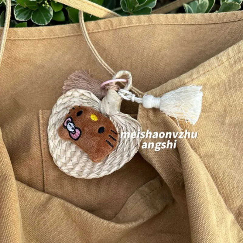 Модный кулон в стиле аниме Hello Kitty из мультфильма Pufan праздничный стильный виде