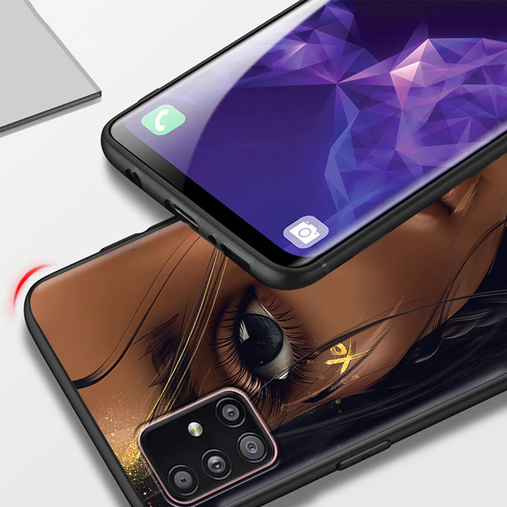 Чехол для Samsung A51 A12 чехлы Galaxy A52 A03 A13 A22 A32 4G/телефон ручная роспись джинсовая куртка