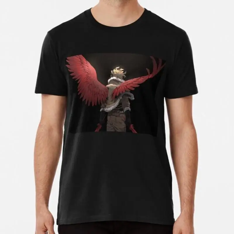 Фото Футболка Mha the Back Of A Real Hero Hawks размером от S до 5XL, сделано в США. №1