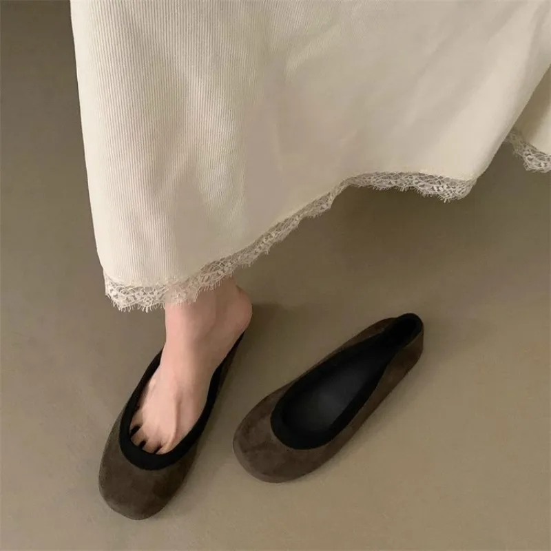 Женские Балетные туфли бабушкины 2024 женская обувь мягкие балетные с закрытым