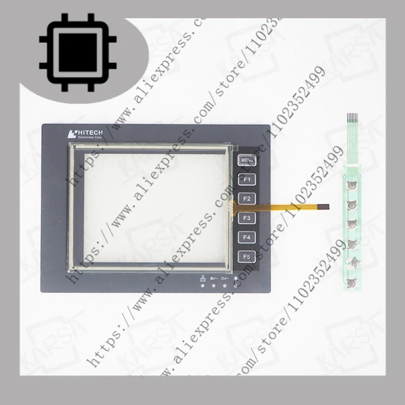 

New For PWS6600S-S PWS6600C-N PWS6600T-P Touch Screen with Front Overlay Protective Film button strip