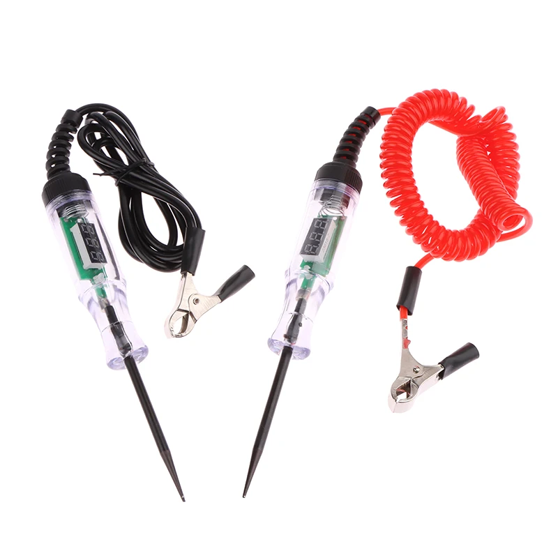 

Digital Display Long Probe Pen Light Bulb 6V 12V 24V DC Car Truck Voltage Circuit Tester Automobile Repair Diagnostic Tools