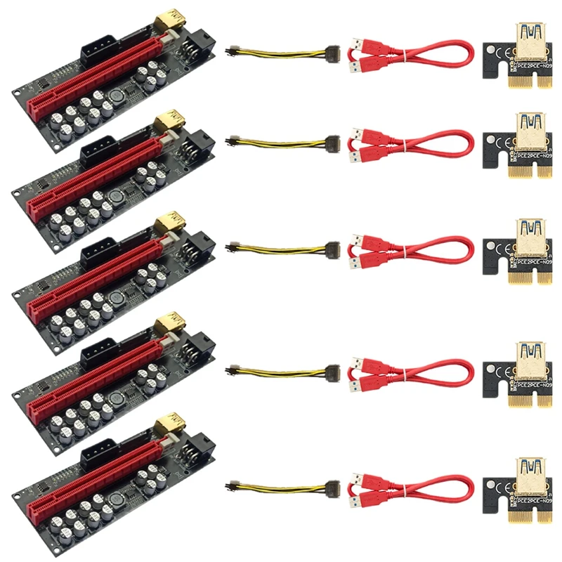 

Карта расширения VER018 PLUS PCIE 1X до 16X USB3.0 60 см, видеокарта, удлинитель, адаптер для майнинга биткоинов