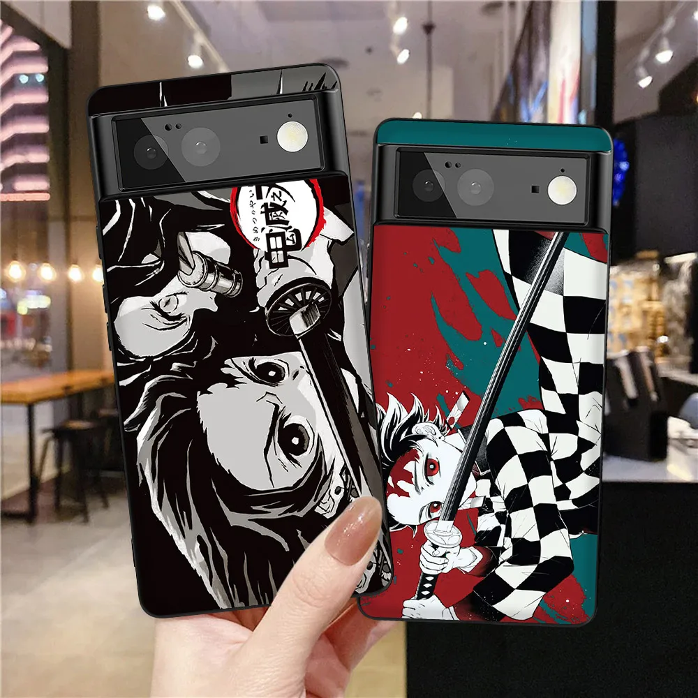 

Phone Case for Google Pixel 5a 5G 6 6Pro 6a 2 3 3a 4 4a 5 XL Coque Soft Silicone Protection Back Shell Covers Anime Fundas