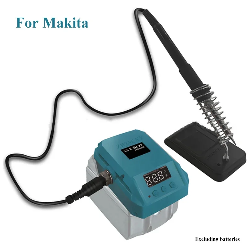 60 Вт Беспроводная электрическая паяльная станция для Makita/Dewalt/Milwaukee 18 в 20 в литиевый аккумулятор сварочный ремонтный инструмент с подставкой