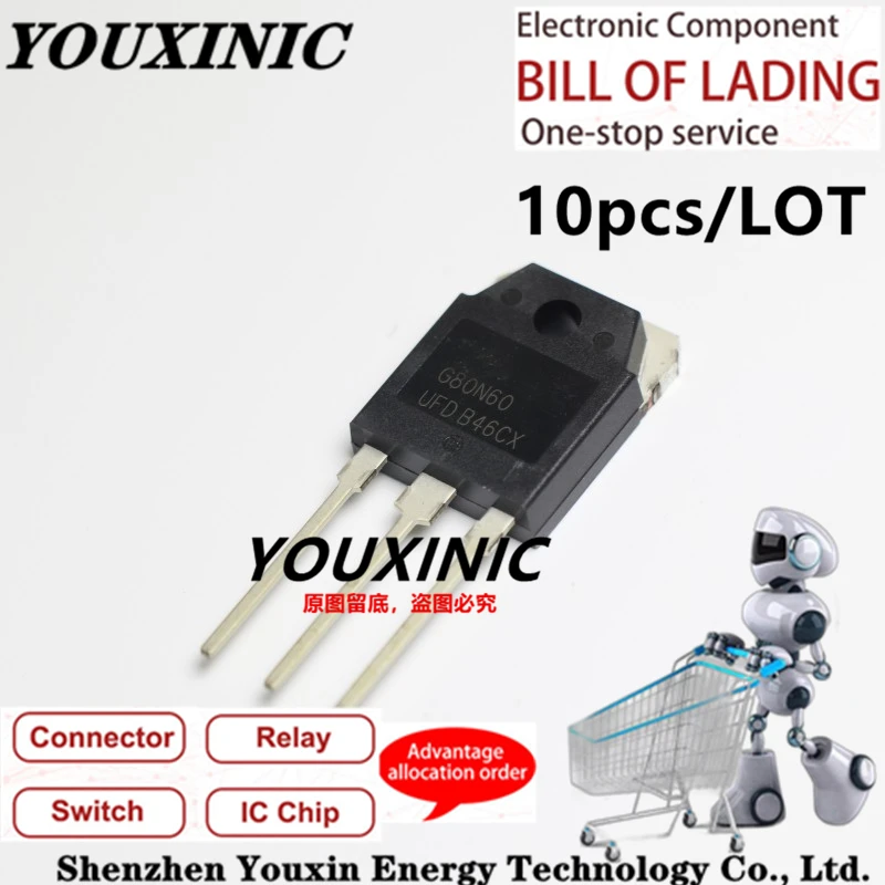 

YOUXINIC 100% New Imported Original G80N60UFD SGH80N60UFD G80N60 TO-247 Transistor Tor IGBT Ultrasonic Welding Machine 80A 600V