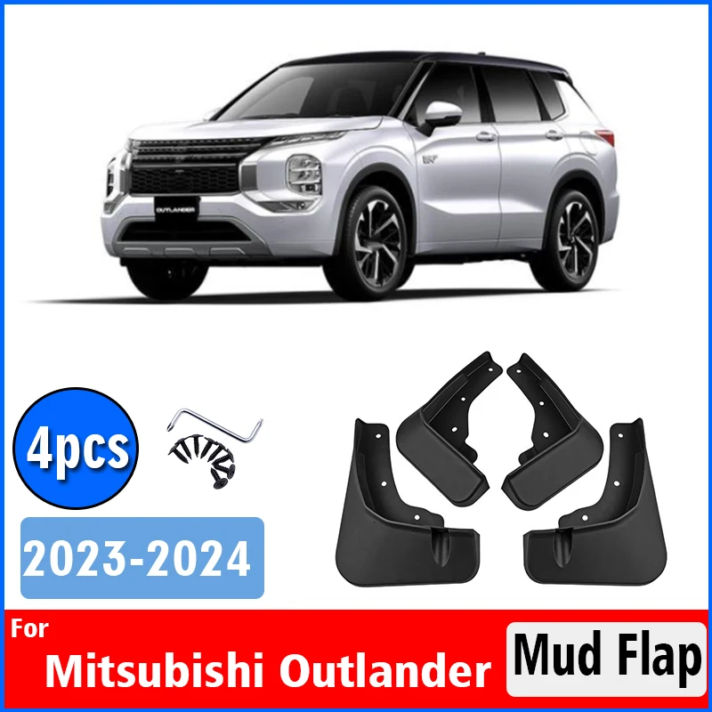 

4 шт., передние и задние щитки от грязи для Mitsubishi Outlander 2023 2024