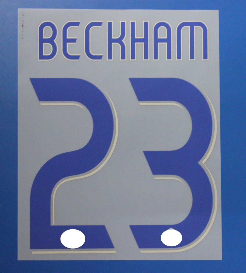 Нашивки Super A Retro 2006 2007 с рисунком шрифтов Рауль Бекхэм Серджио Рамос Роналду, нашивки с горячим тиснением