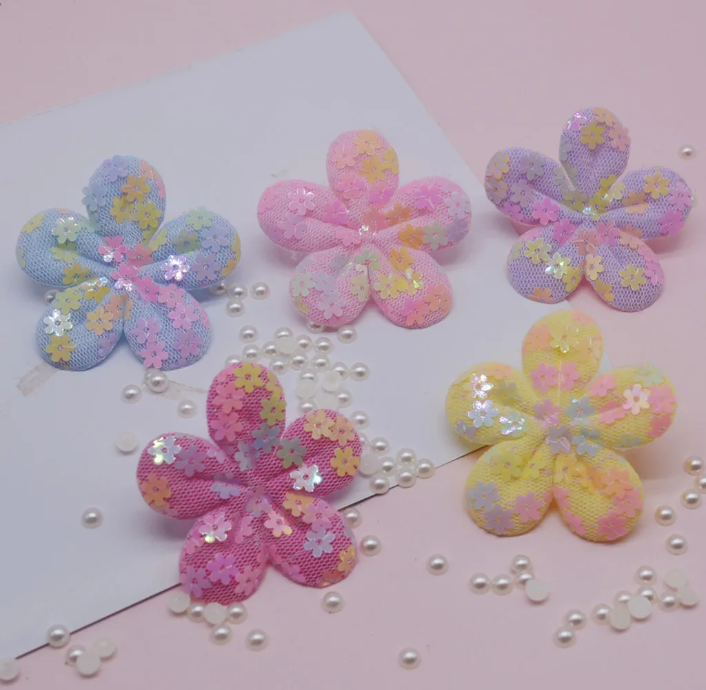 Кружевная сетка с блестками цветы мягкие патчи Аппликации для одежды швейные