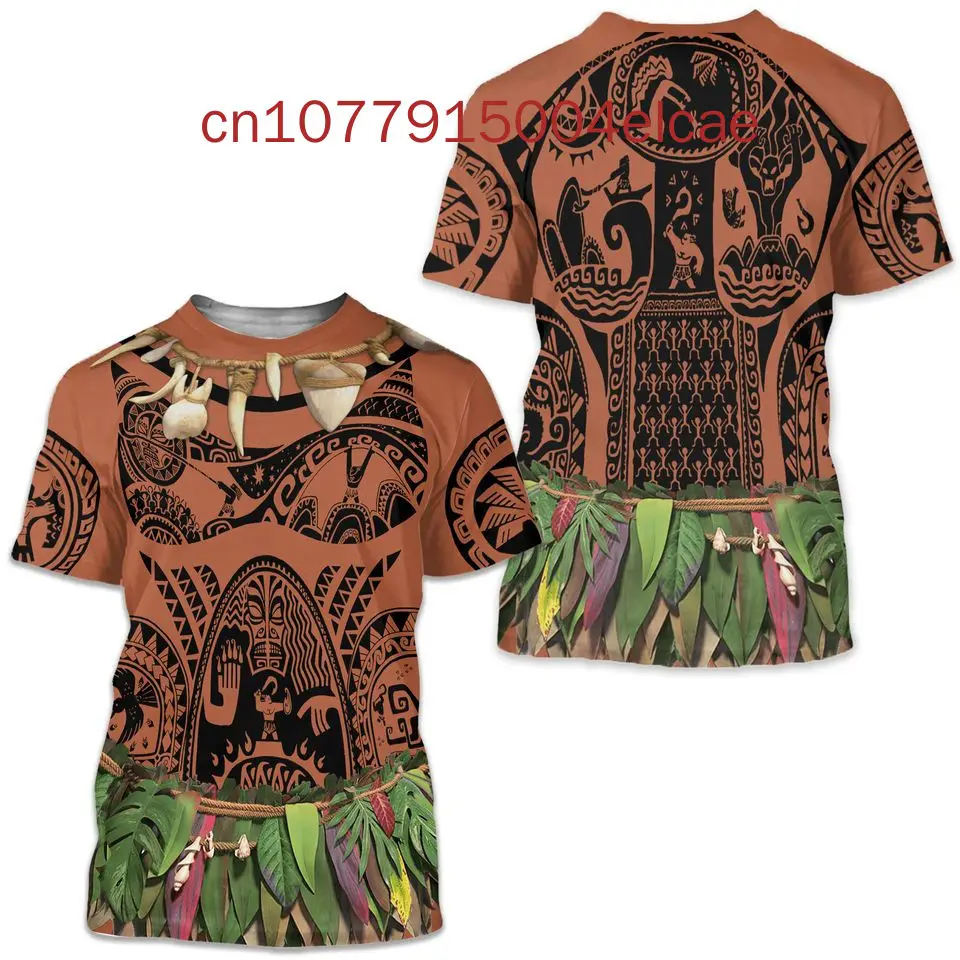 Новая футболка Maui Повседневная модная для мужчин и женщин с 3D принтом Диснея