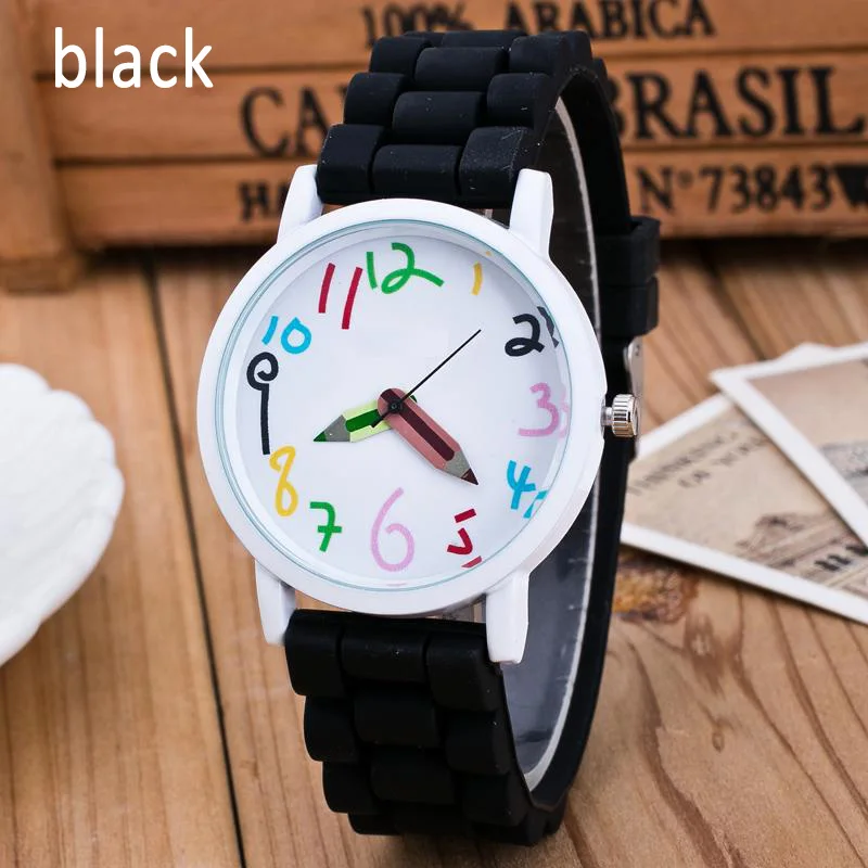 

Fashion Chinldren Watches Girls Watches Boys Watches Silicone Band Quartz Wristwatch Kinder Horloge Jongens Montre Fille Enfant