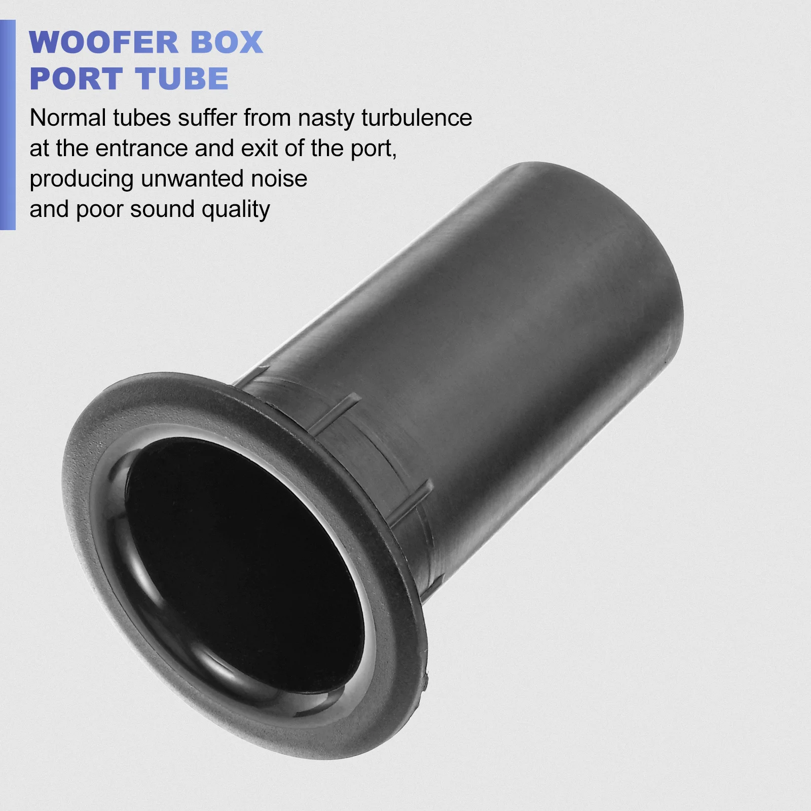 

8pcs Speaker Port Tube Subwoofer Bass Reflex Tube ABS Speaker Parts Outlet Speaker Cabinet Port Tube