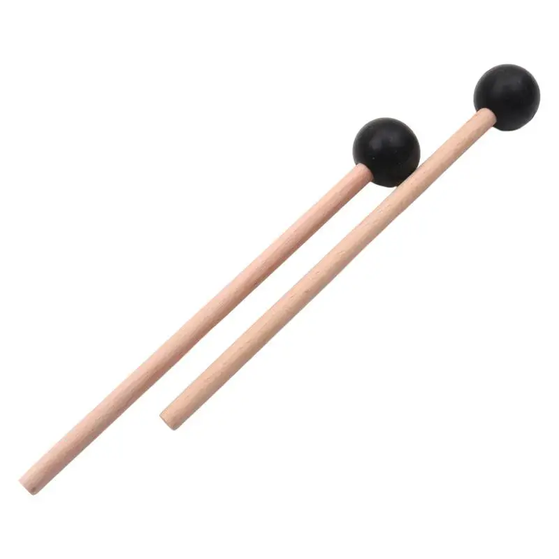 Marimba Hammer Wood Marimba Mallets Hard Rubber Head Keyboard Drum Mallets For Percussion Marimba Playing Glockenspiel