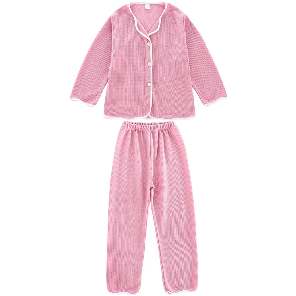 

Детские комплекты для мальчиков и девочек, Весенняя пижама в Вертикальную Полоску, одежда для сна, Детская домашняя одежда с длинным рукаво...