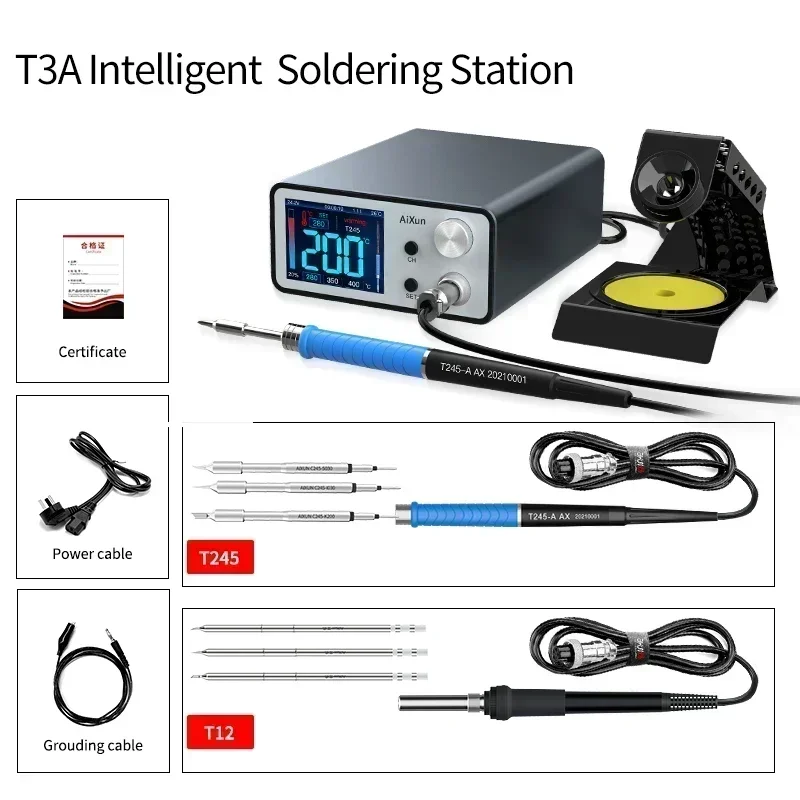 AIXUN T3B T3A T320 Умная паяльная станция для сварки T115T210T245 Паяльная станция T3AS T3BS для ремонта печатных плат SMD BGA Сварочные инструменты (art.: 3920cd1ac26bd) - 3920cd1ac26bd