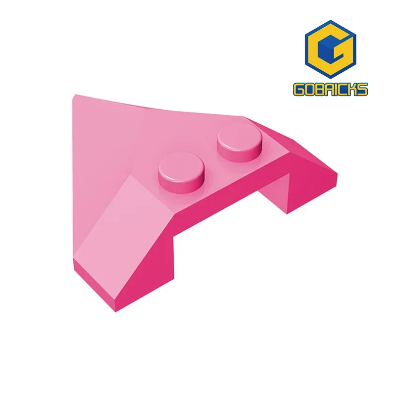 Gobrick 1 шт. MOC Наклонный 4x4 острые кирпичи совместимые с 22391 моделями строительных